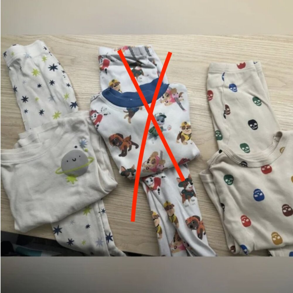 Colorful Kids Pajama lot 4T unisex